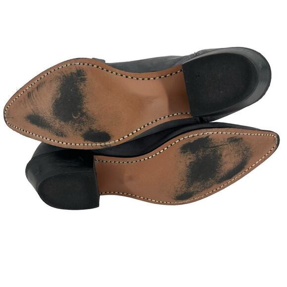 Vintage Capezio Boots Gray Suede Western Cowgirl Size 7 - Picture 10 of 11